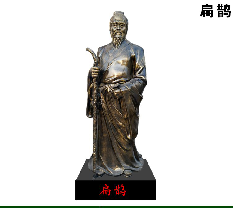 扁鹊铜雕像-扁鹊铜雕像，古代名医扁鹊铜雕高清图片