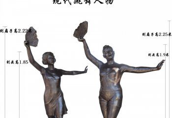 跳舞人物铜雕-跳舞人物铜雕，现代跳舞人物铜雕