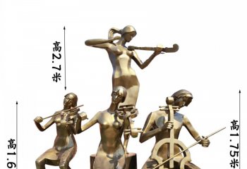 拉提琴音乐人物铜雕-拉提琴音乐人物铜雕，拉琴人物铜雕