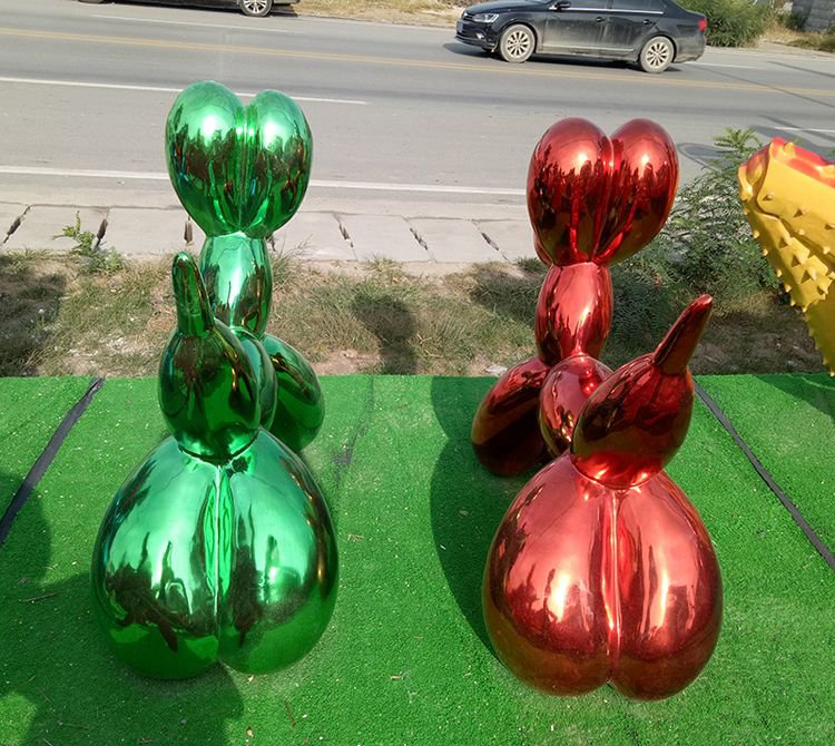 不锈钢气球狗雕塑-不锈钢气球狗雕塑，气球狗不锈钢雕塑高清图片