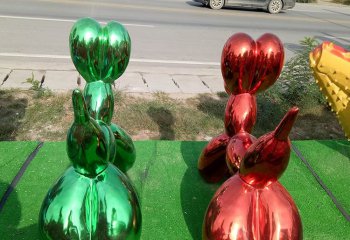 不锈钢气球狗雕塑-不锈钢气球狗雕塑，气球狗不锈钢雕塑