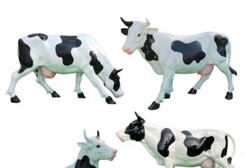 玻璃钢仿真奶牛组雕-玻璃钢仿真奶牛组雕，玻璃钢仿真奶牛雕塑 