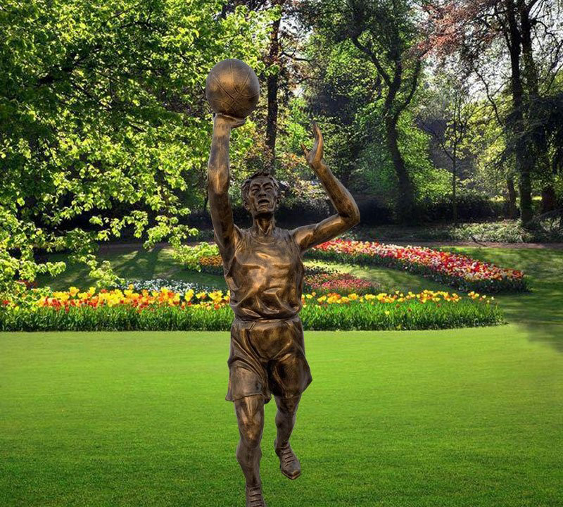 校园打篮球人物铜雕-校园人物铜雕 打篮球人物铜雕高清图片