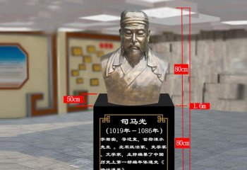 校园古代名人司马光头像铜雕-校园古代名人铜雕 司马光头像铜雕