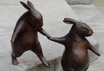 公园卡通兔子铜雕-公园兔子铜雕 卡通兔子铜雕