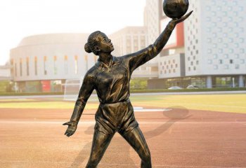 打排球的人物铜雕-打排球铜雕 排球运动人物铜雕