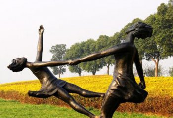 跳舞的女孩铜雕-跳舞的人物铜雕 女孩跳舞铜雕