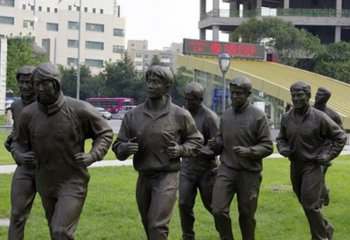街边跑步的人物铜雕-跑步的人物铜雕 街边人物铜雕