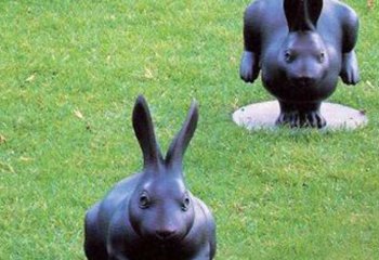 公园兔子铜雕-兔子铜雕 公园动物铜雕