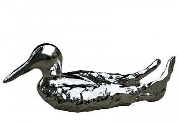 镜面不锈钢抽象浮水鸭子雕塑-镜面不锈钢抽象鸭子雕塑 不锈钢浮水鸭子雕塑