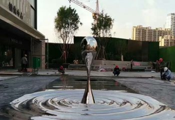 小区不锈钢水滴波纹雕塑-不锈钢水滴雕塑 小区不锈钢波纹雕塑