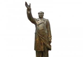 立式挥手毛泽东铜雕-立式毛泽东铜雕 挥手毛泽东铜雕