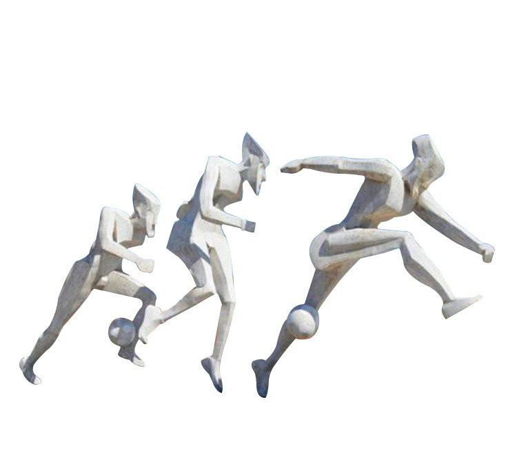 不锈钢抽象踢足球人物雕塑-不锈钢踢足球人物雕塑 抽象踢足球人物雕塑