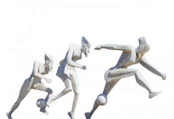 不锈钢抽象踢足球人物雕塑-不锈钢踢足球人物雕塑 抽象踢足球人物雕塑