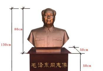 铜雕伟人毛泽东胸像-伟人毛泽东铜雕 毛泽东胸像铜雕