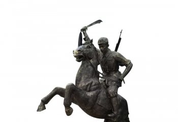 骑马的红军铜雕-红军铜雕 骑马八路军铜雕