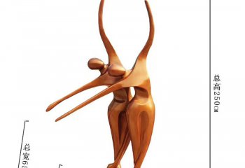 抽象人物跳舞铜雕-抽象人物铜雕 跳舞人物铜雕