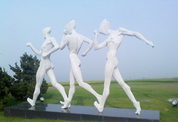 不锈钢运动人物竞走雕塑-不锈钢运动人物雕塑 竞走人物雕塑