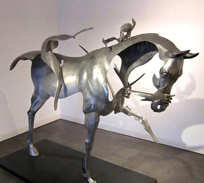 不锈钢抽象骑马人物雕塑-不锈钢骑马人物雕塑 抽象骑马人物雕塑高清图片