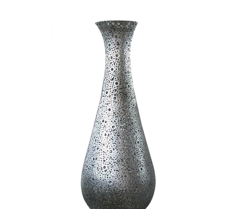 不锈钢编织镂空花瓶雕塑-不锈钢镂空花瓶雕塑 编织镂空花瓶雕塑高清图片